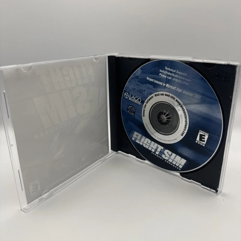 Microsoft Flight Simulator Scenery Enhancer PC CD-ROM CIB Rare Boxed Add-On